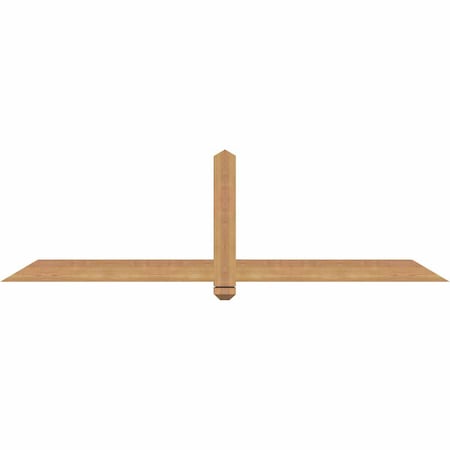 Ekena Millwork Eugene Smooth Timber Gable Bracket, Western Red Cedar, 72"W x 21"H x 3 1/2"D x 3 1/2"F, 7/12 Pitch GBW072X21X0404EUG00SWR